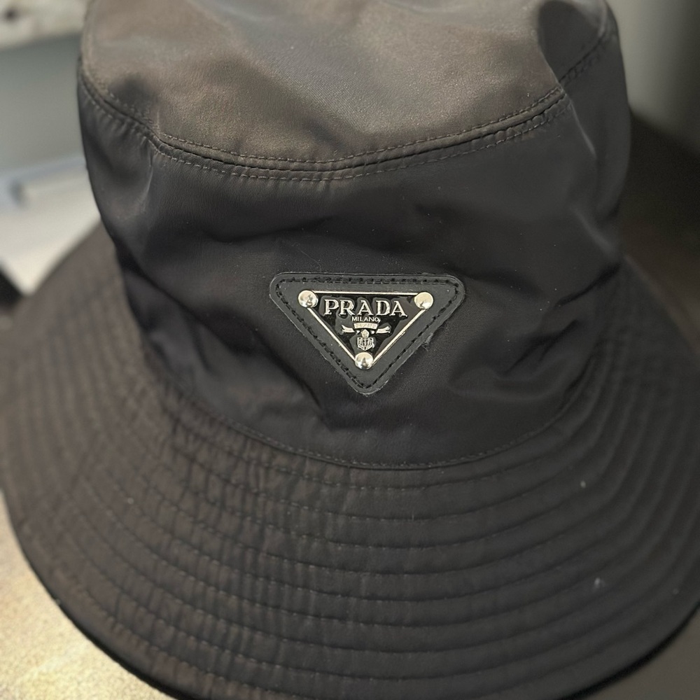 Prada Black Bucket Hat